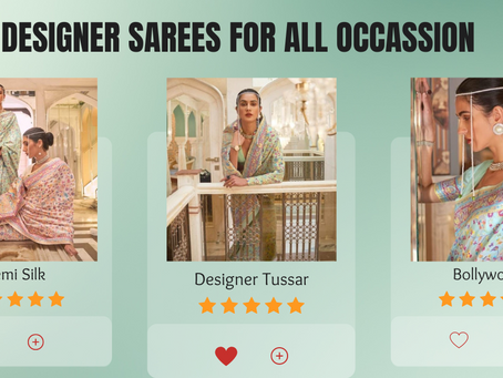 Unveiling the Charm: Designer Sarees for Every Occasion