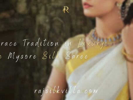 Embrace Tradition in Luxury: Pure Mysore Silk Saree