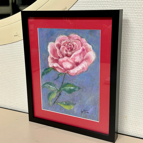"Rose" Pastel sec 15x20cm