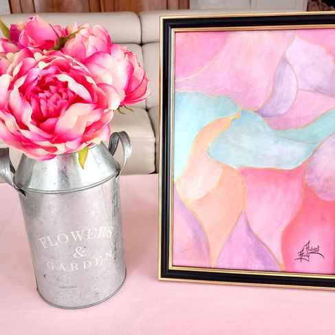 "Octobre rose" aquarelle 23x32cm