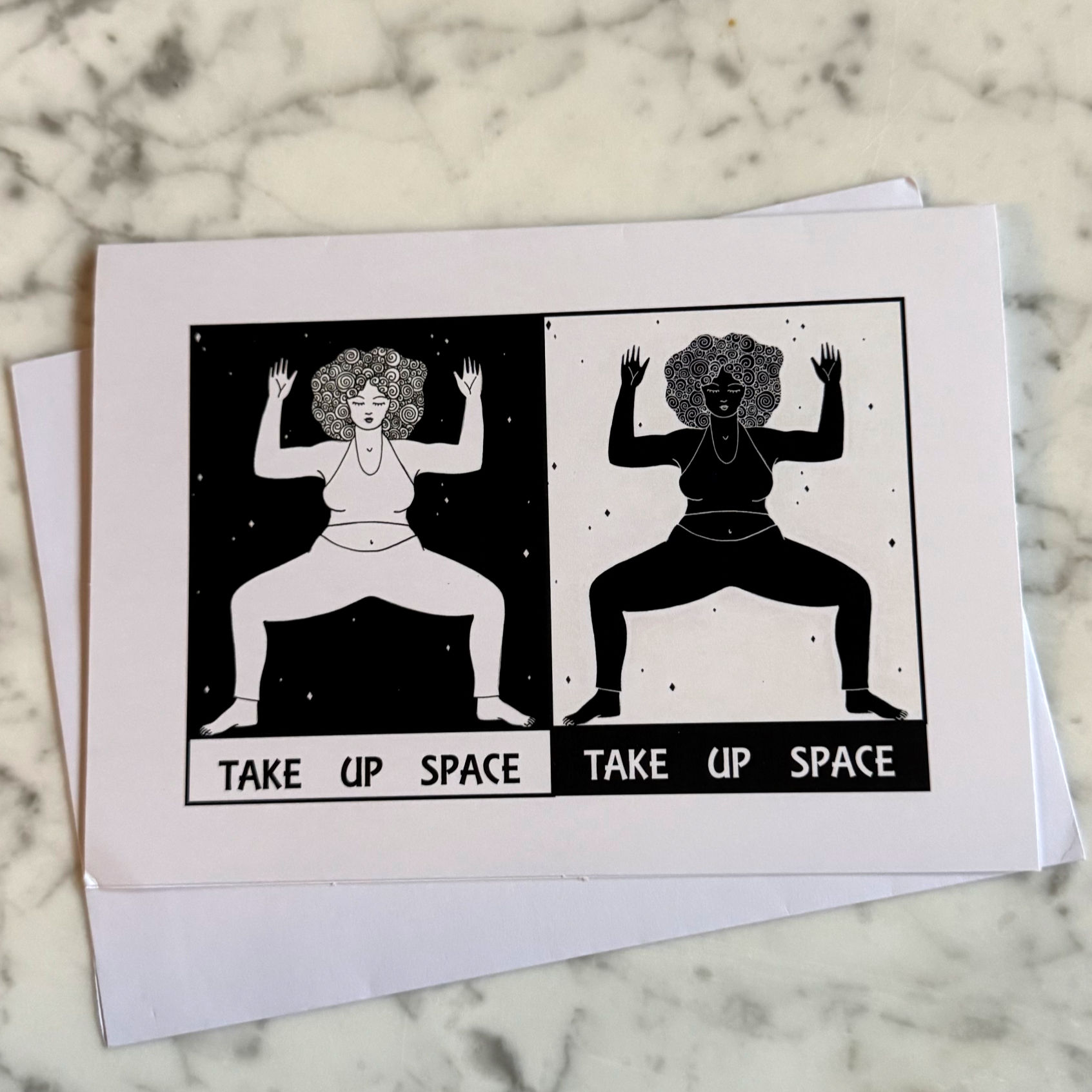 Take Up Space Greeting Card