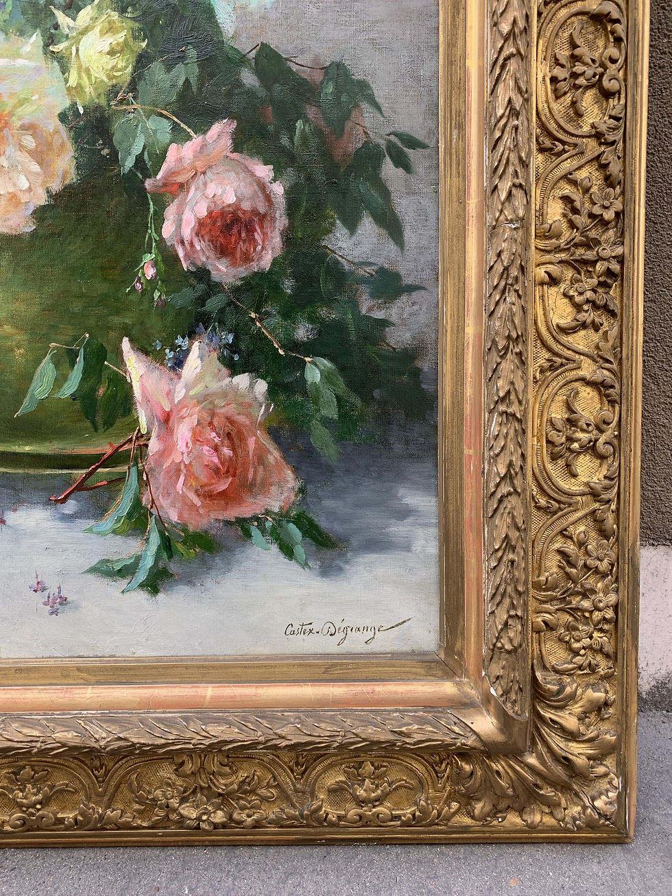 Miniature : « Bouquet de Fleurs » – A.L. CASTEX DEGRANGE (1840-1918)