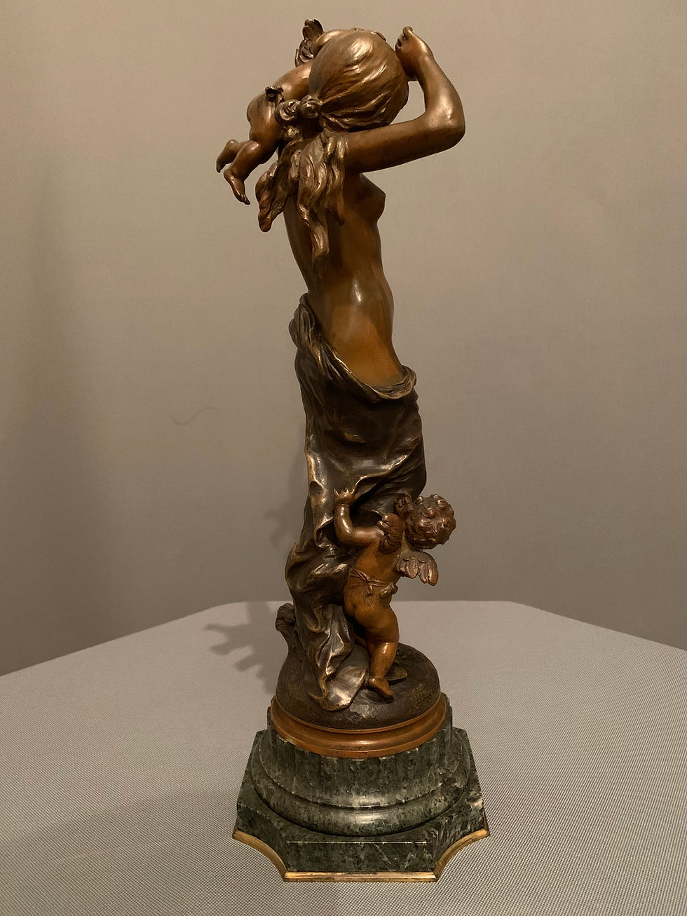 Miniature : La Jeune-fille aux deux Amours - Auguste Moreau 1834-1917