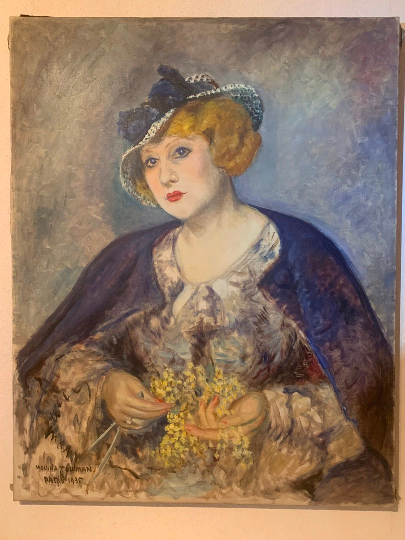Miniature : L’Elégante Aux Fleurs Jaunes - Moussia Toulman (1929-1997)