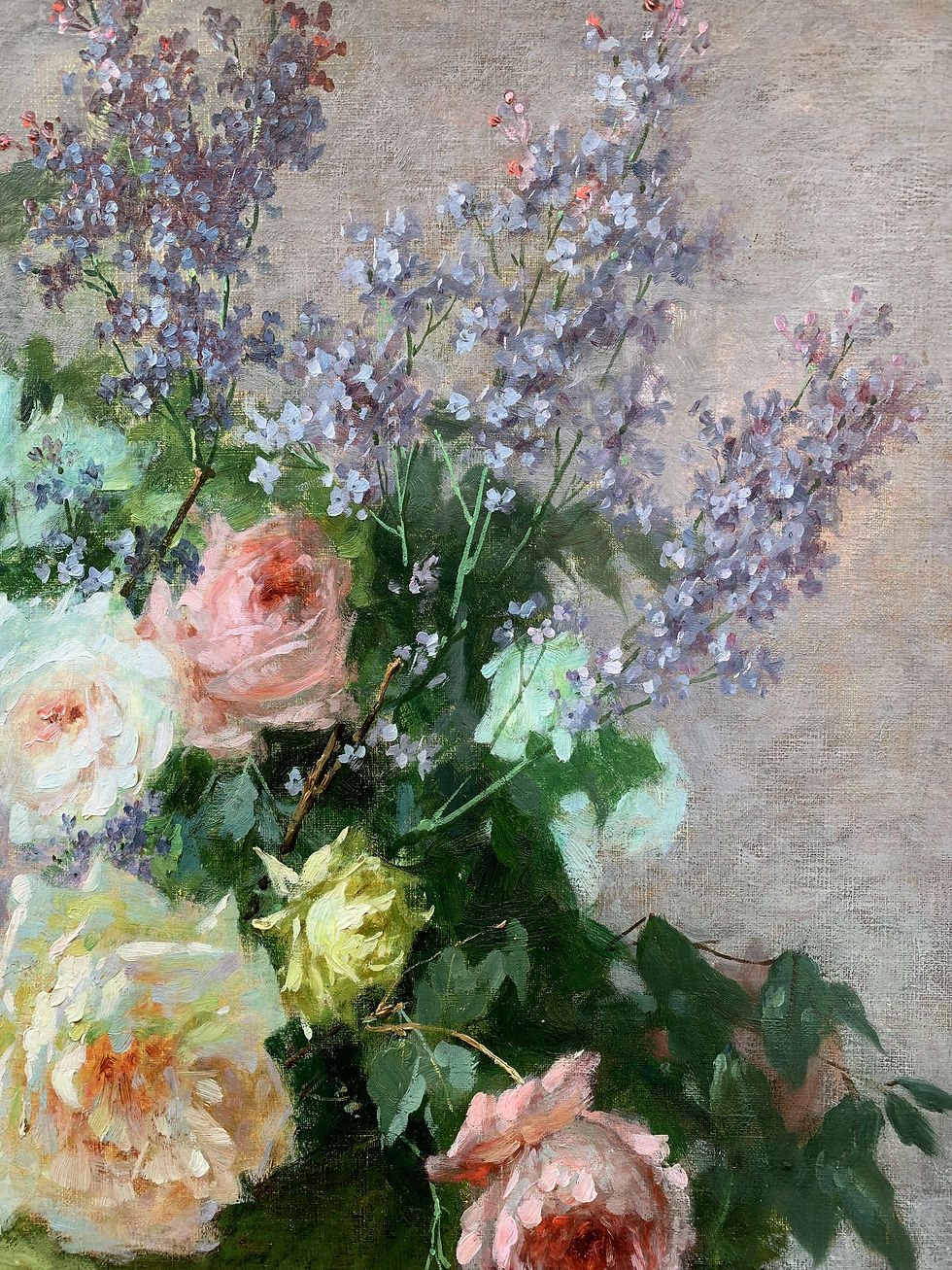 Miniature : « Bouquet de Fleurs » – A.L. CASTEX DEGRANGE (1840-1918)