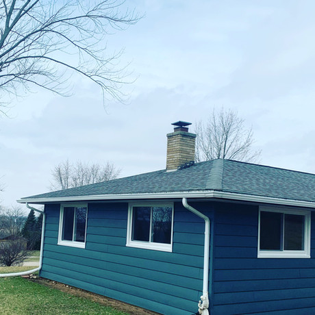 NEW vinyl replacement windows converted all old double hung windows to single vertical sliding windows