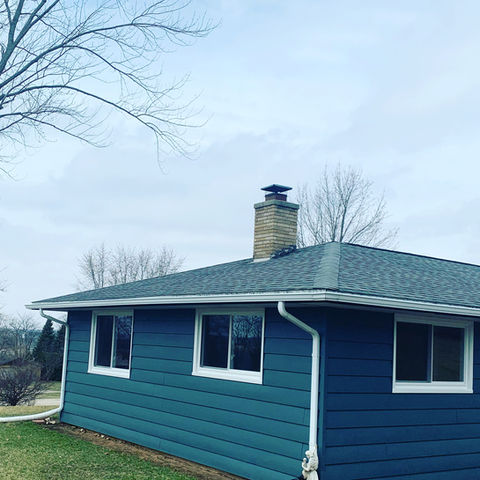 NEW vinyl replacement windows converted all old double hung windows to single vertical sliding windows
