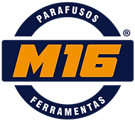 Logo M16 Laranja e Azul