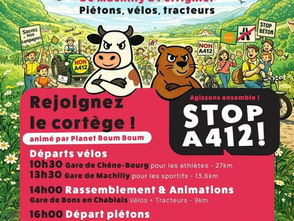 Les 2 et 3 mai : STOP A 412, dans le Chablais