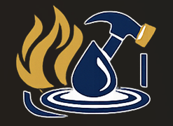 Property restoration services icon representing water damage restoration, fire restoration, mold remediation, and emergency p
