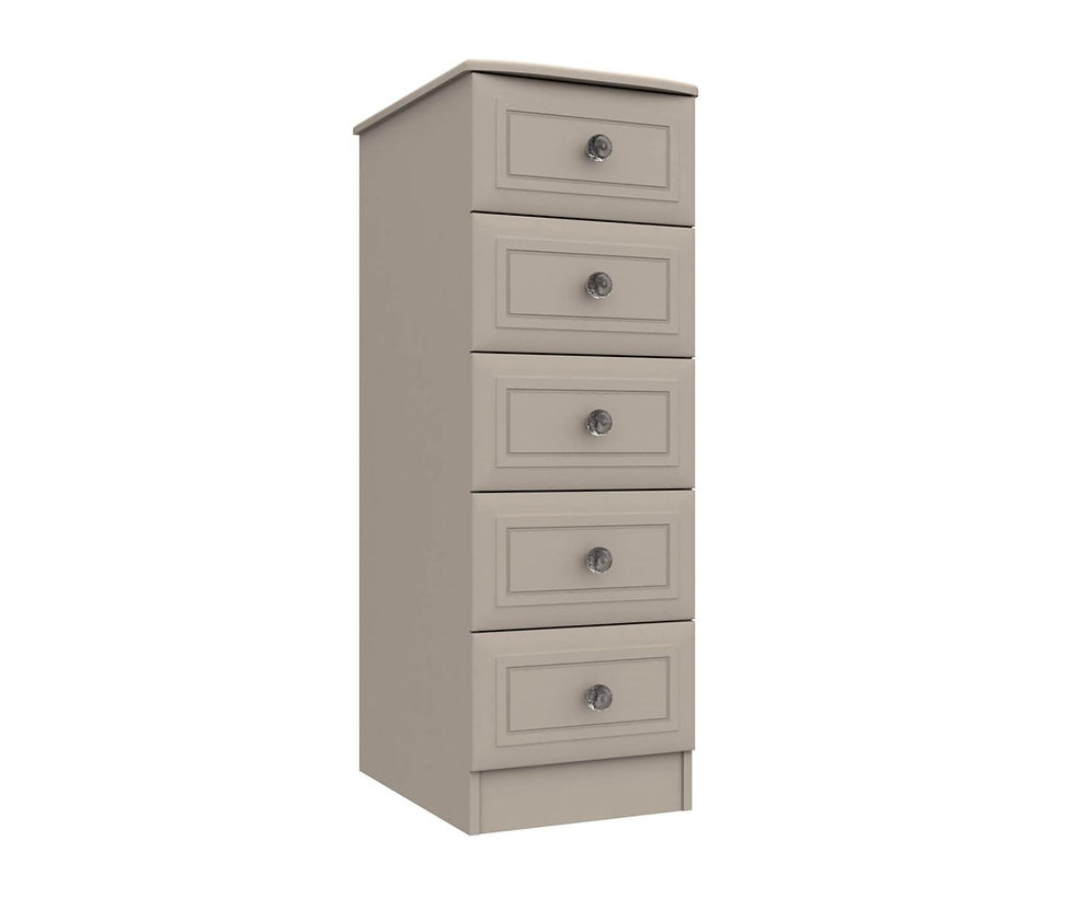Hadleigh 5 Drawer Tallboy Fired earth