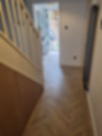 Parquet herringbone LVT flooring