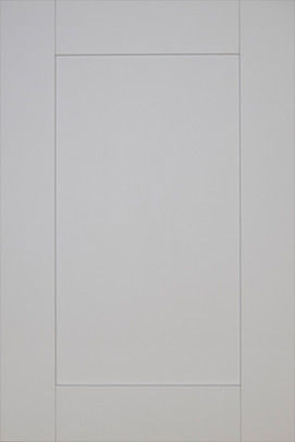 Padstow Light Grey vinyl wrapped shaker door.vinyl wrapped shaker door.