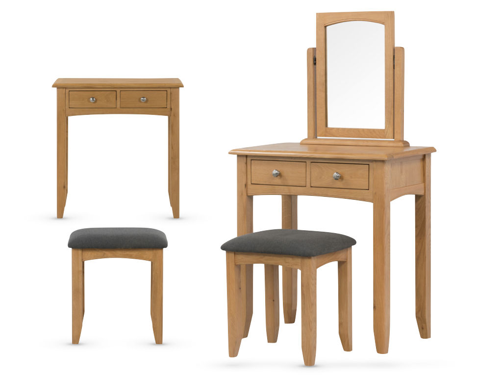 Kilkenny Oak Dressing Table and Stool