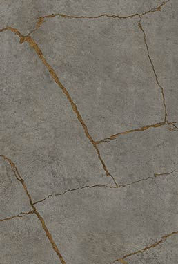 Mid tone grey stone effect door with gold veining.
