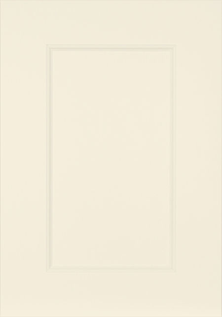 Creamy Ivory shaker kitchen door with painted finish.