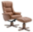 Florence Swivel Recliner and Footstool