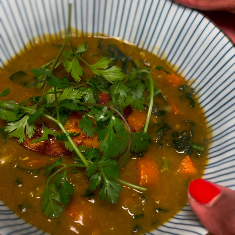 Nourishing Split Pea Coconut Soup
