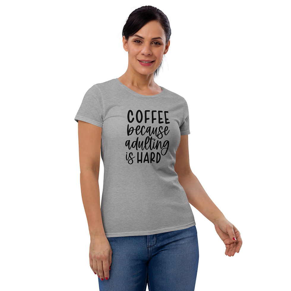 Thumbnail: Adulting is Hard Women's short sleeve t-shirt