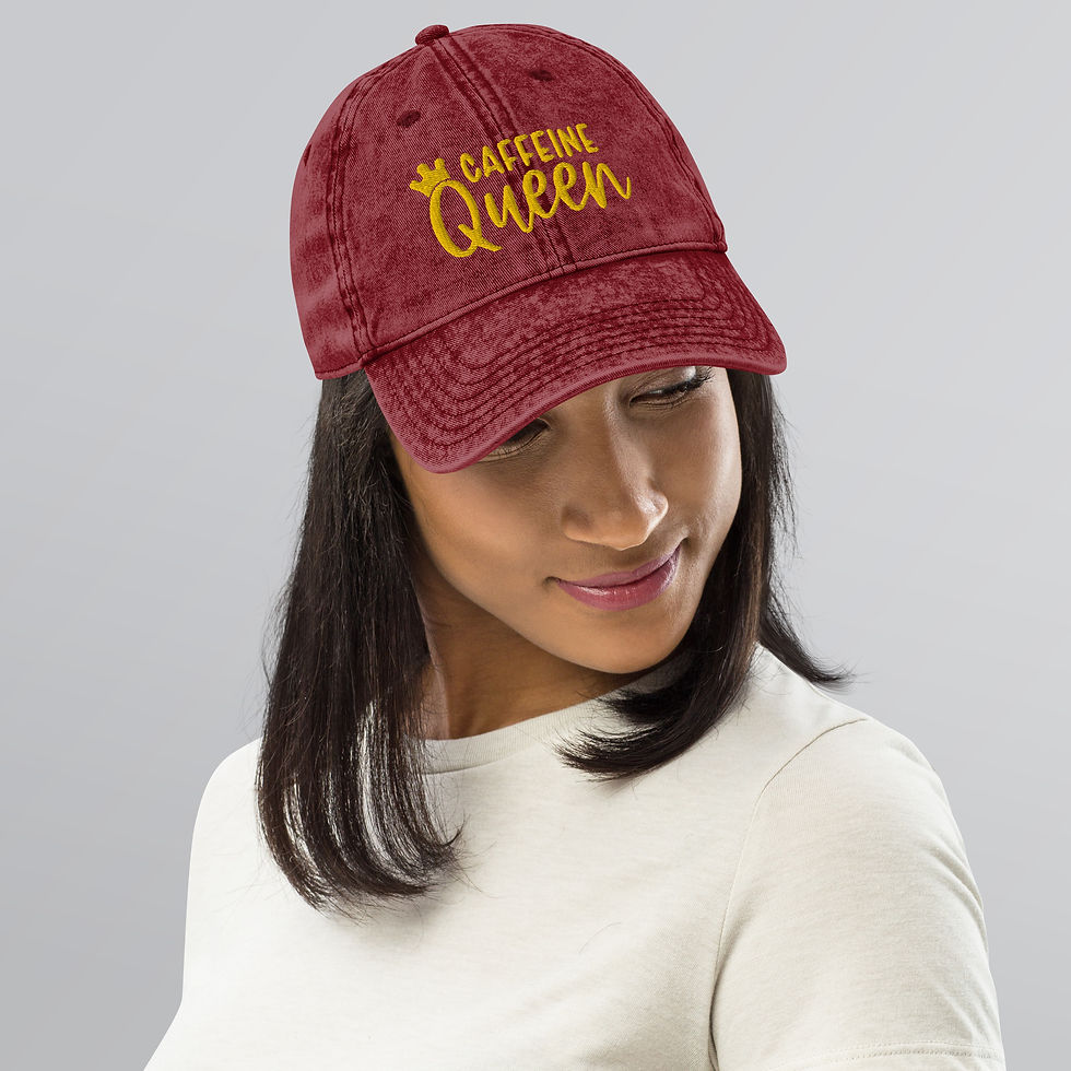 Thumbnail: Caffeine Queen Vintage Cotton Twill Cap