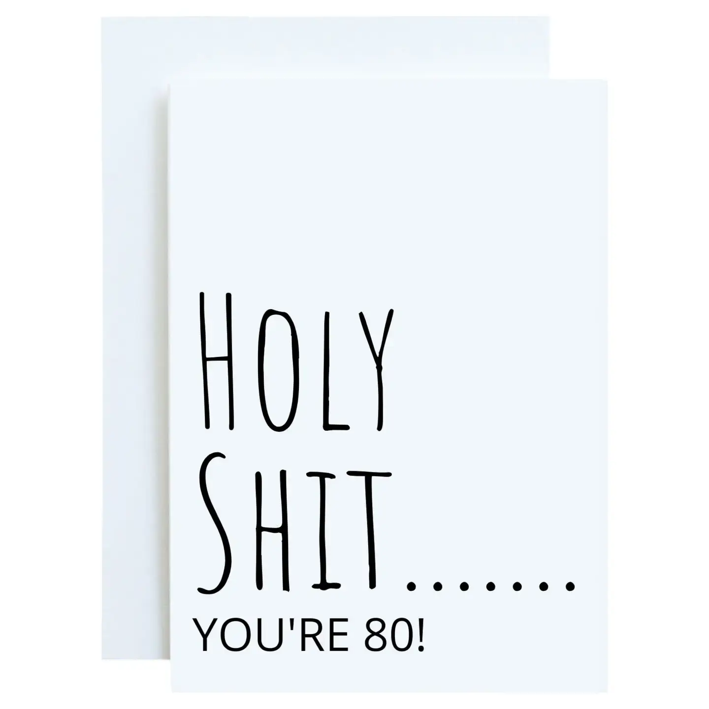 Holy Shit...You're 80!, Birthday Greeting Card