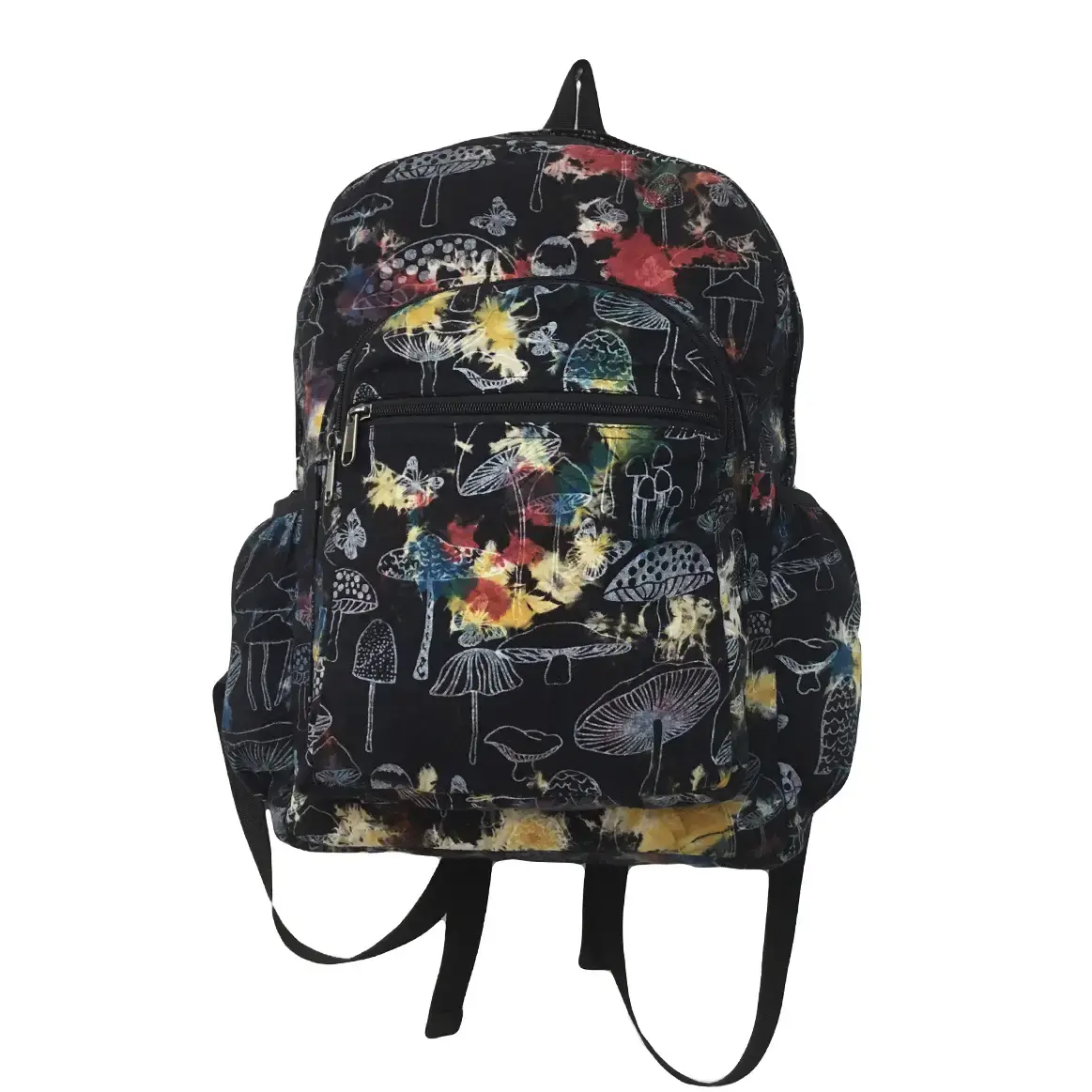 Hippie Tie Dye Mushroom Print Backpack Bag