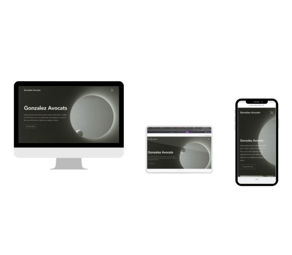 Cabinet d'avocats Gonzalez - Droit pénal - Site internet full responsive