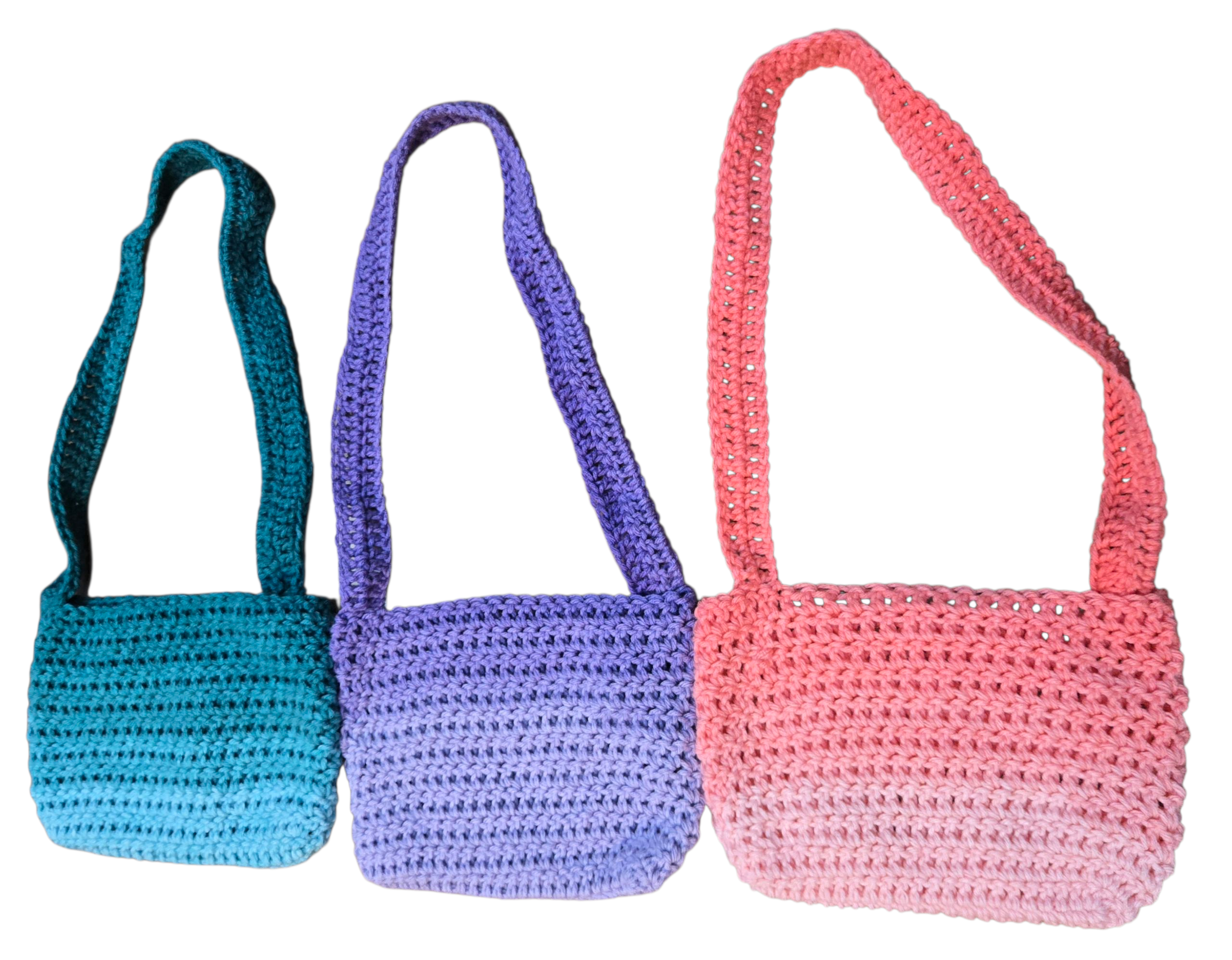 Crochet Colorful Shoulder Bag