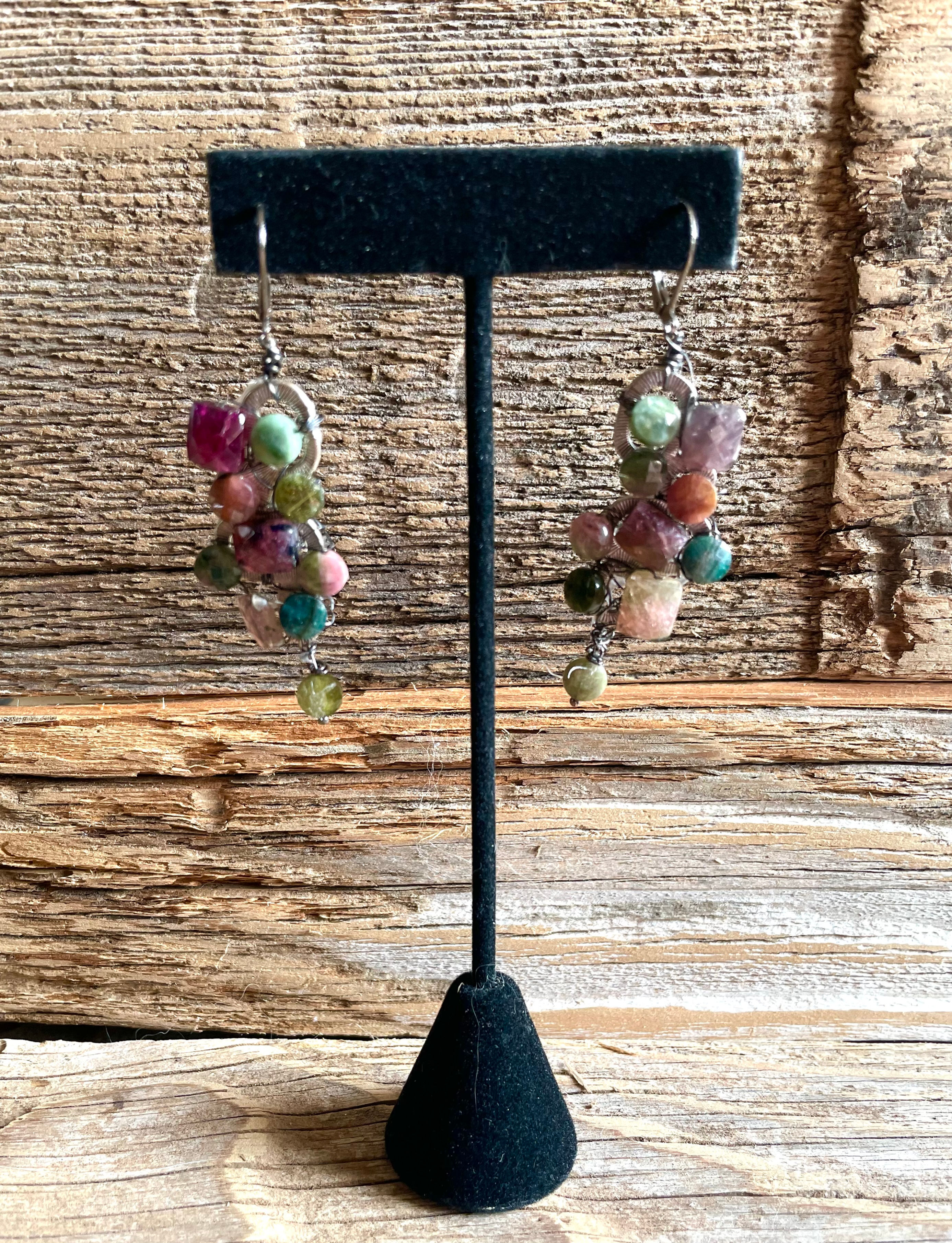 "Kenzie" - Tourmaline earrings.