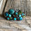 Thumbnail: "Savannah" - Turquoise, Opal and Topaz bracelet.