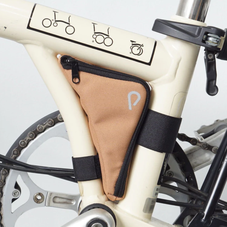 Vincita Boomerang Bag in Brown for Brompton Bike