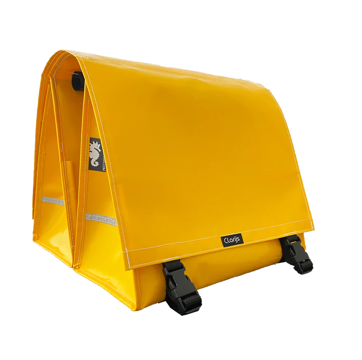 Clarijs double waterproof pannier bag yellow