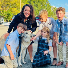 Students with Katherine Kramer Joseph