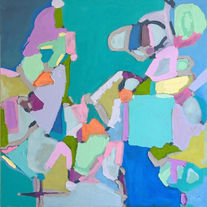 View from Above, 2014 Oil on canvas, 36 x 36 in