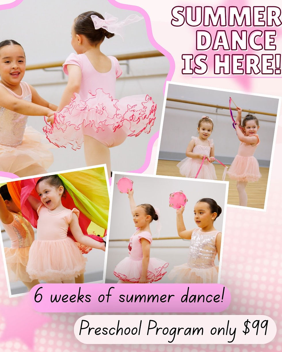 Try a preschool dance class for 6 weeks this summer!