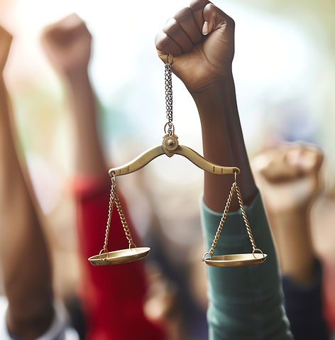 person-holds-up-scale-justice-as-others-raise-their-fists-protest.jpg