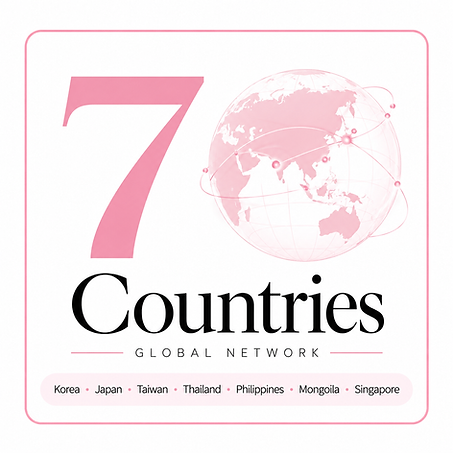 LALA PINK global network across 7 countries