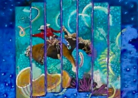 Peacock, Virginia, Quantum Leap - Mixed Media on paoer, 36 x 36 2026.jpg