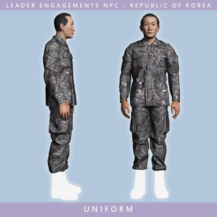 Blank South Korea Uniform