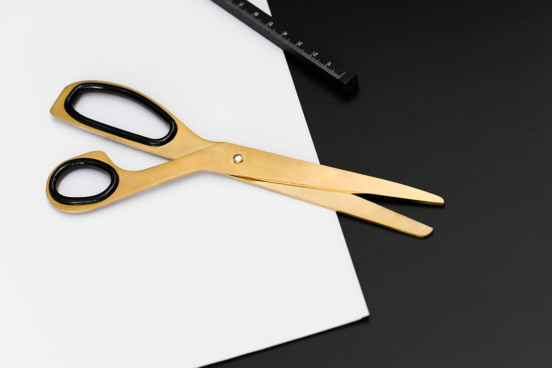 Golden scissors