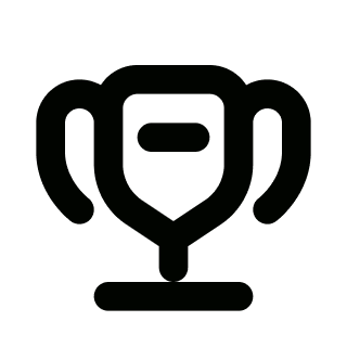 An icon of a winner's trophy
