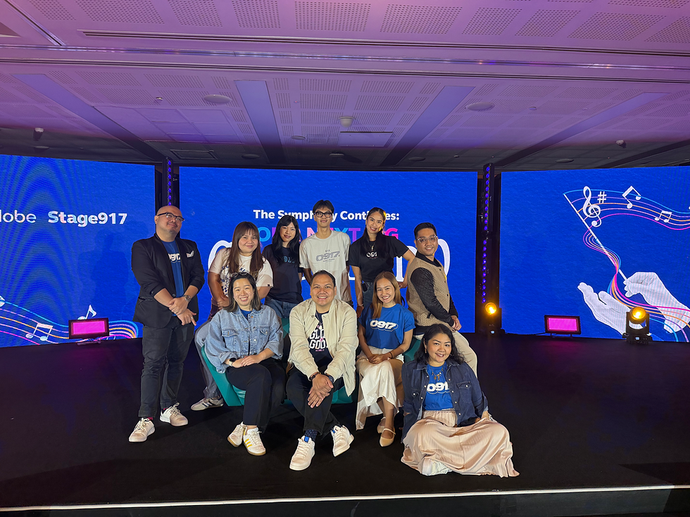 Group photo with the Integrated Communications and Digital Advocacy (ICDA) team during the Stage917 Town Hall.