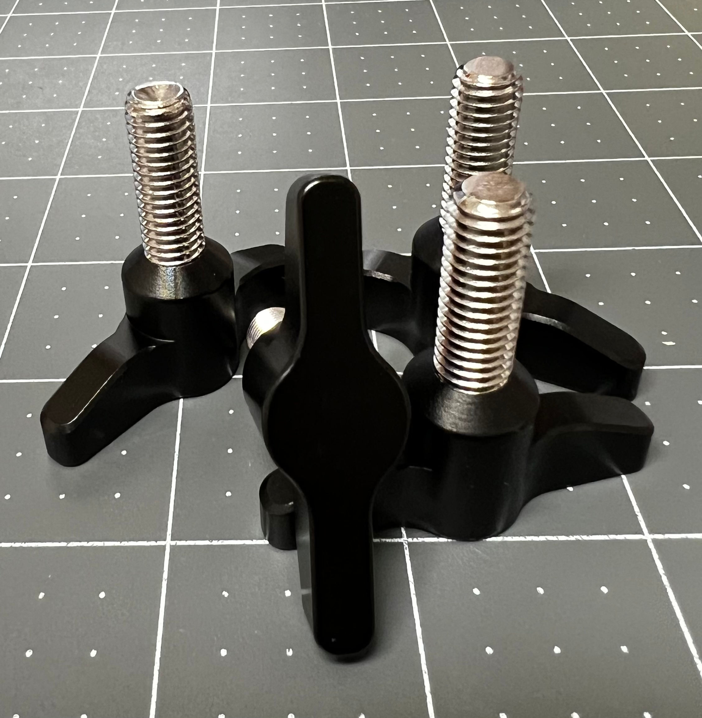 Hydrofoil Wingscrews, M8 x 25mm, Set of 4, Satin Black