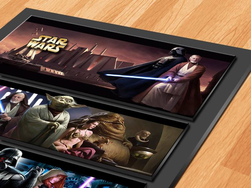 Thumbnail: Cuadro Star Wars con iluminación