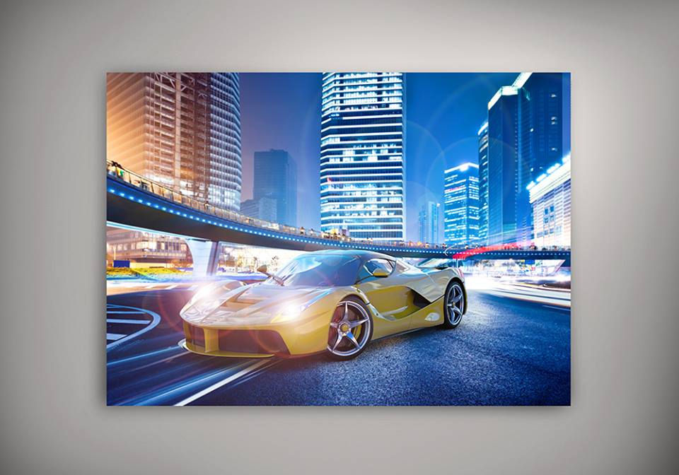 Thumbnail: Cuadro Auto Deportivo con iluminación