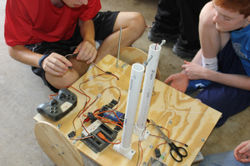 Hooking up some wires