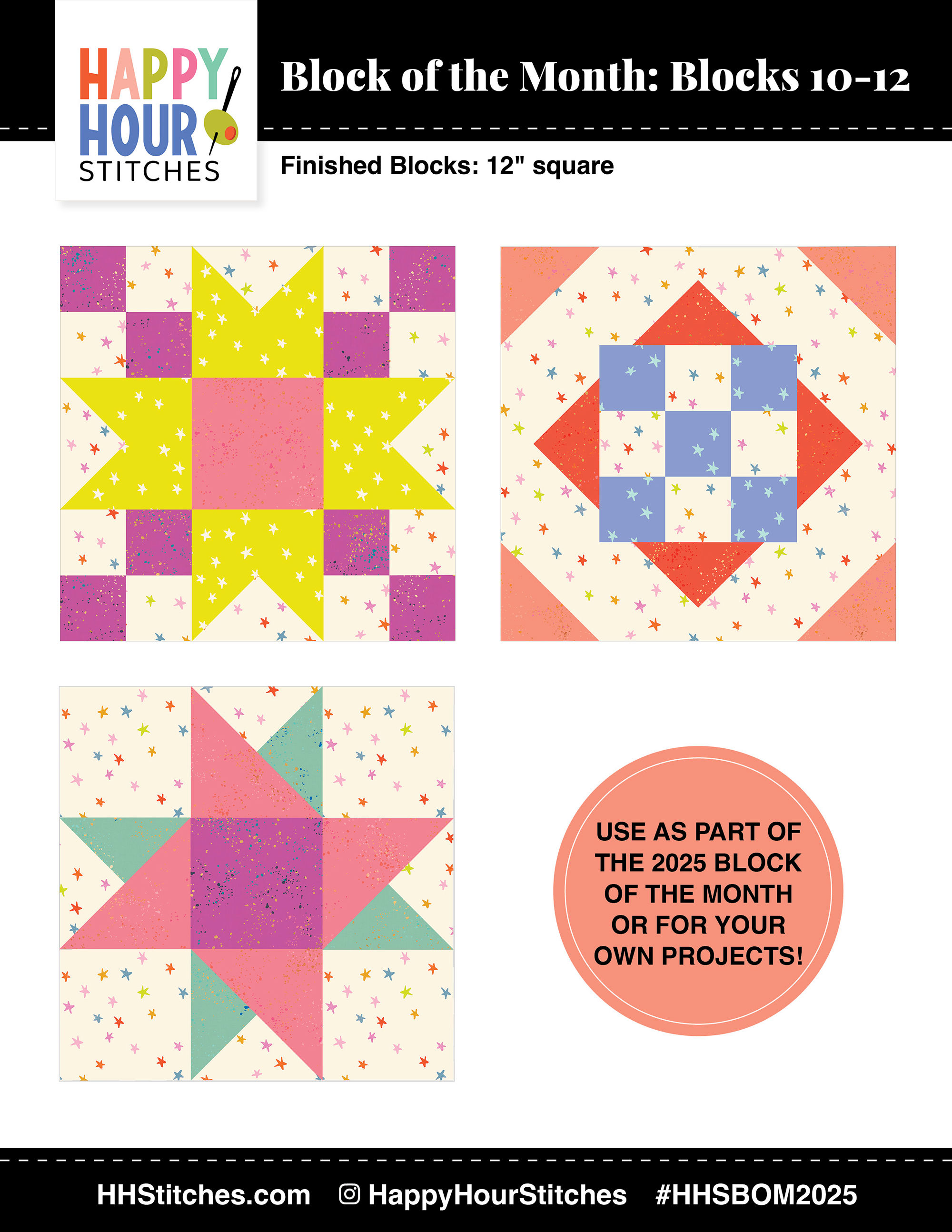 Blocks 10-12, 2025 Block of the Month