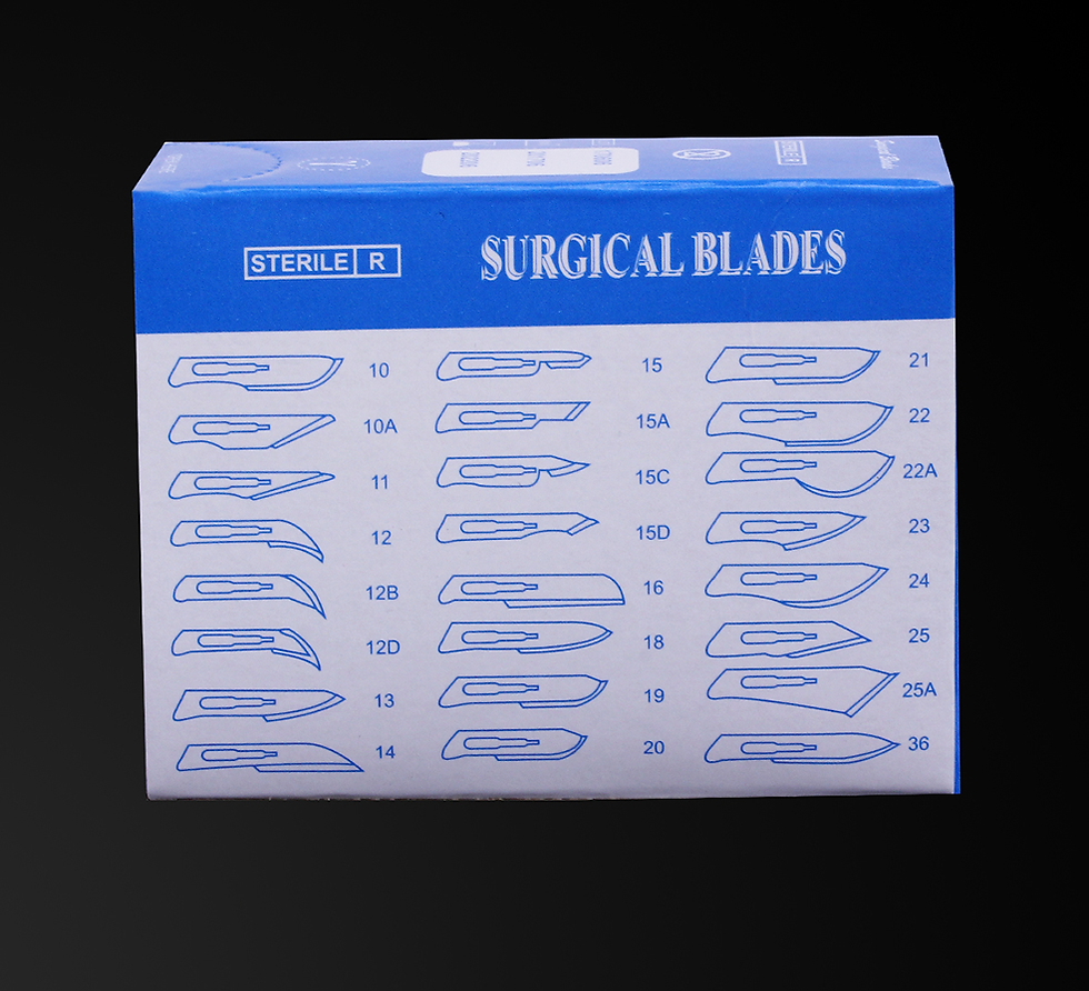 Miniature : 100 Lames Chirurgicales stériles - Taille 11