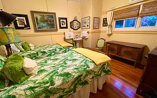 Yellow room in Main House with sink in room