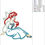 Thumbnail: Ariel Appliqué. The Little Mermaid. Machine Embroidery Applique Design